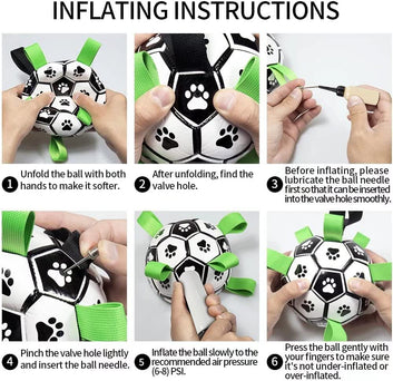 Interactive Dog Soccer Ball — Bouncy Fetch Toy for Dogs | Outdoor & Indoor Play