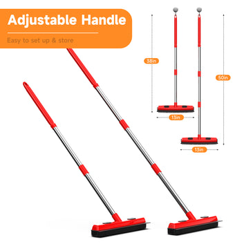 2-in-1 Pet Hair Removal Broom & Squeegee — Effortless Carpet Cleaning for Dog & Cat Owners