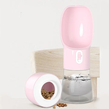 2-in-1 Dog Water Bottle & Feeding Bowl – Portable Drinking Bottle for Dogs