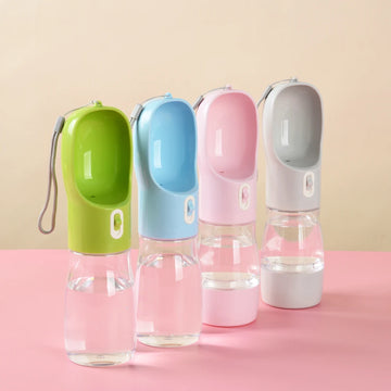 2-in-1 Dog Water Bottle & Feeding Bowl – Portable Drinking Bottle for Dogs