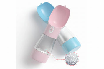 2-in-1 Dog Water Bottle & Feeding Bowl – Portable Drinking Bottle for Dogs