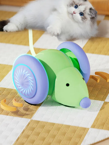 Hot Electric Mouse Car Interactive Cat Toy