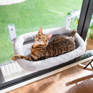 New foldable balcony cat hammock