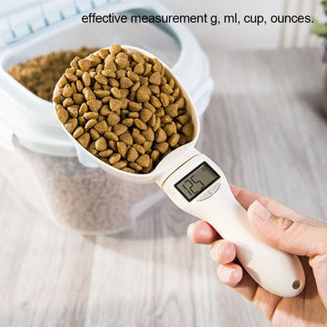 Electronic Pet Food Measuring Scoop – Digital LED Display Food Cup for Dogs & Cats