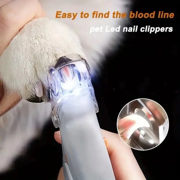 Pet Nail Clipper with LED Light – Precision Dog & Cat Nail Trimmer
