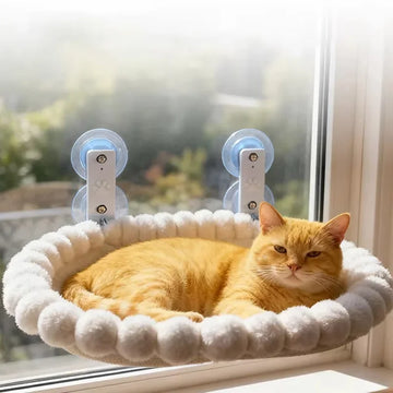 Cat Window Hammock with Strong Suction Cups – Cozy Perch for Indoor Cats
