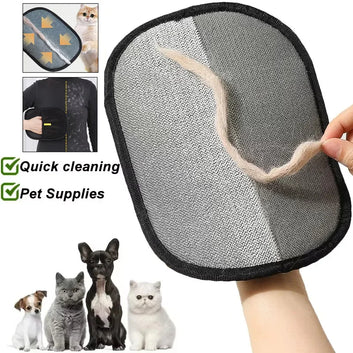 Pet Hair Remover Gloves – Portable Washable Grooming & Fur Removal Mitts