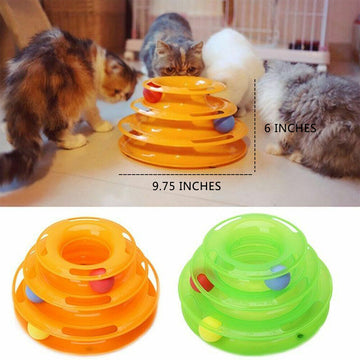 Cat Crazy Ball Disk – Interactive Spinning Track Toy for Cats