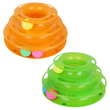 Cat Crazy Ball Disk – Interactive Spinning Track Toy for Cats